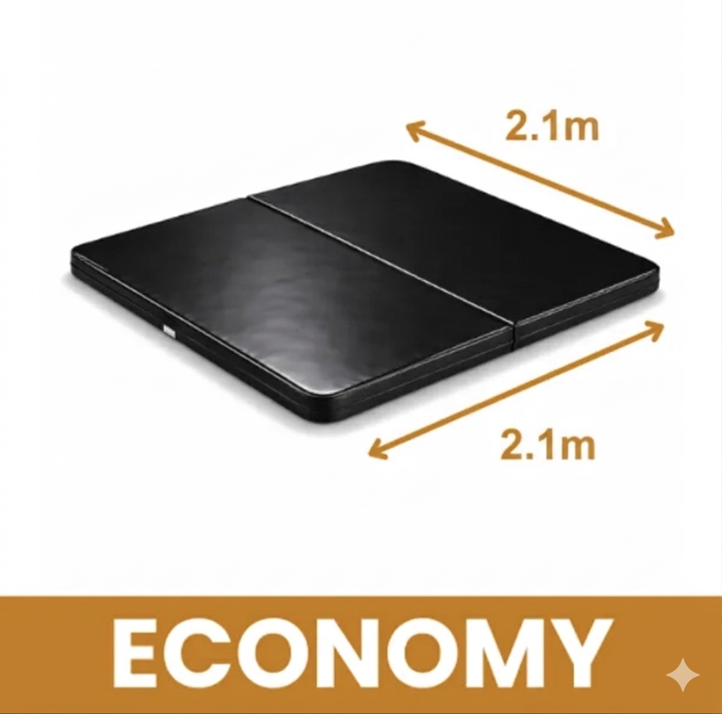 Universal Economy Hot Tub Cover 210 cm x 210 cm Black Vinyl