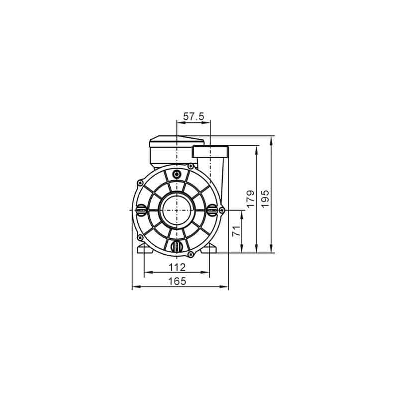 LX WTC50M Hot Tub Circulation Pump